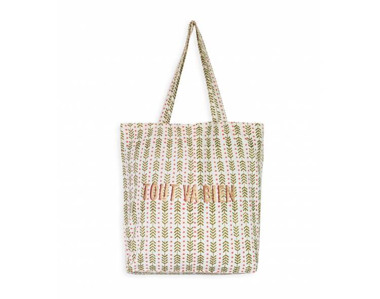 Sac indien en tissu TVB Thea olive