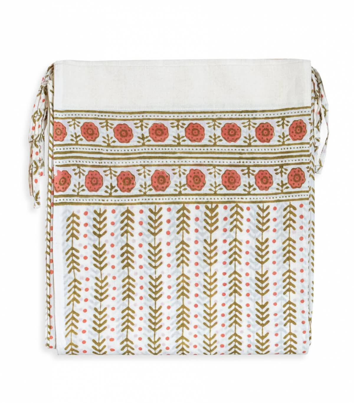 Cotton curtain Thea olive