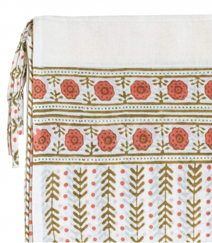 Printed curtain 43x98 inches - Thea olive