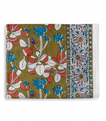 Grande nappe Iris olive