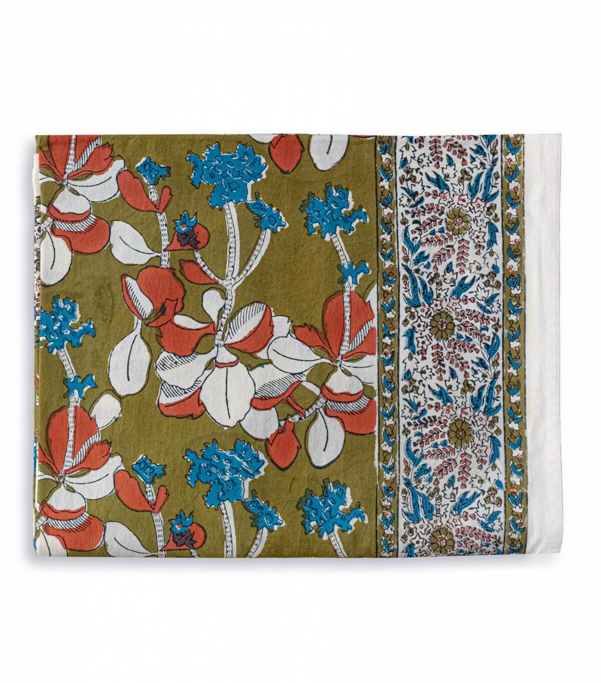 Grande nappe Iris olive