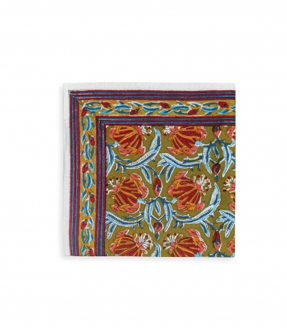 Serviette de table Jaipur olive