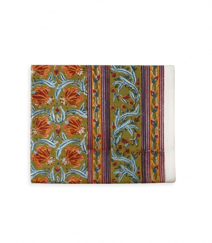 Nappe rectangle Jaipur olive