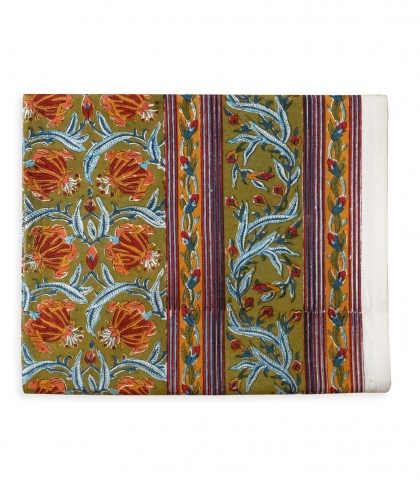 Grande nappe Jaipur olive