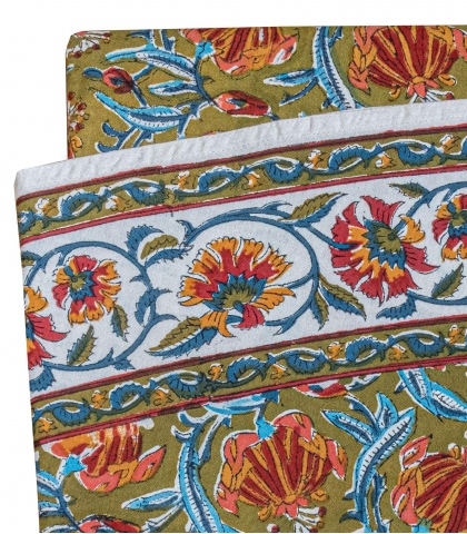 Nappe ronde 175 cm - Jaipur olive