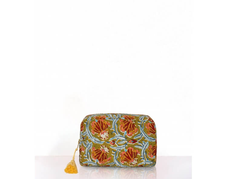 Trousse de toilette Jaipur olive