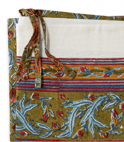 Rideau indien 110x250 cm - Jaipur olive