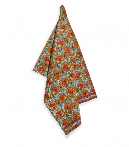 Torchon de cuisine Jaipur olive