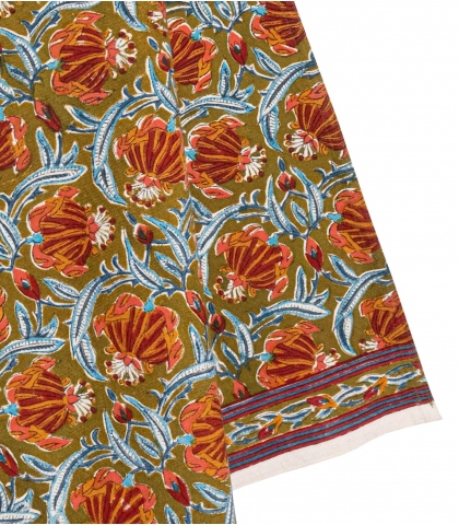 Cotton dish cloth 20x28 inches - Jaipur olive