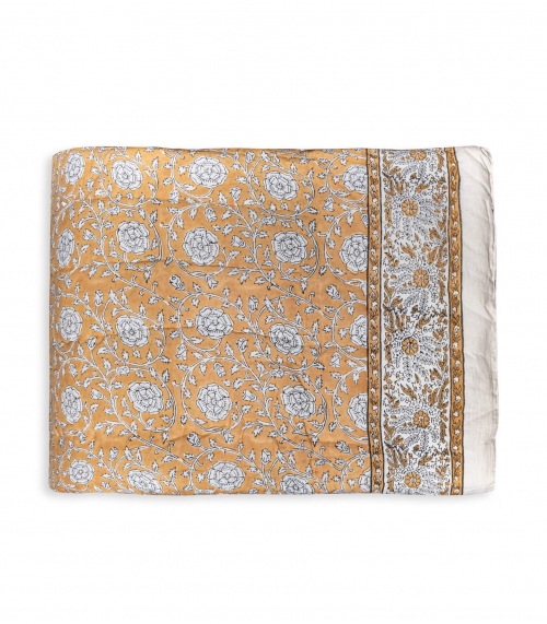 Printed quilt Banna tan