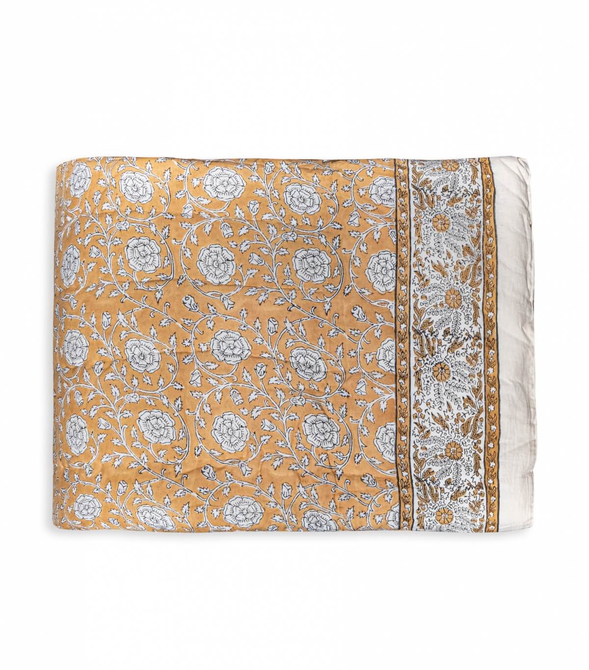 Printed quilt Banna tan