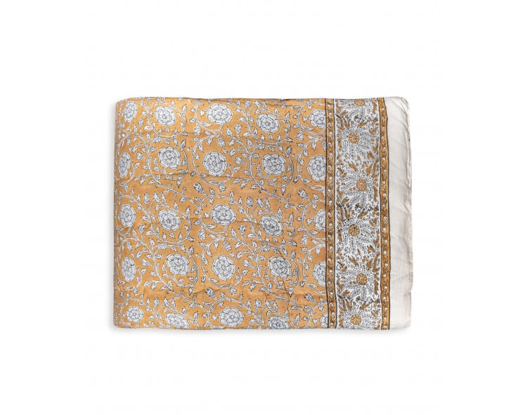 Printed quilt Banna tan