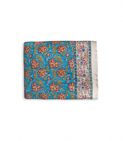 Édredon fleuri Rang bleu
