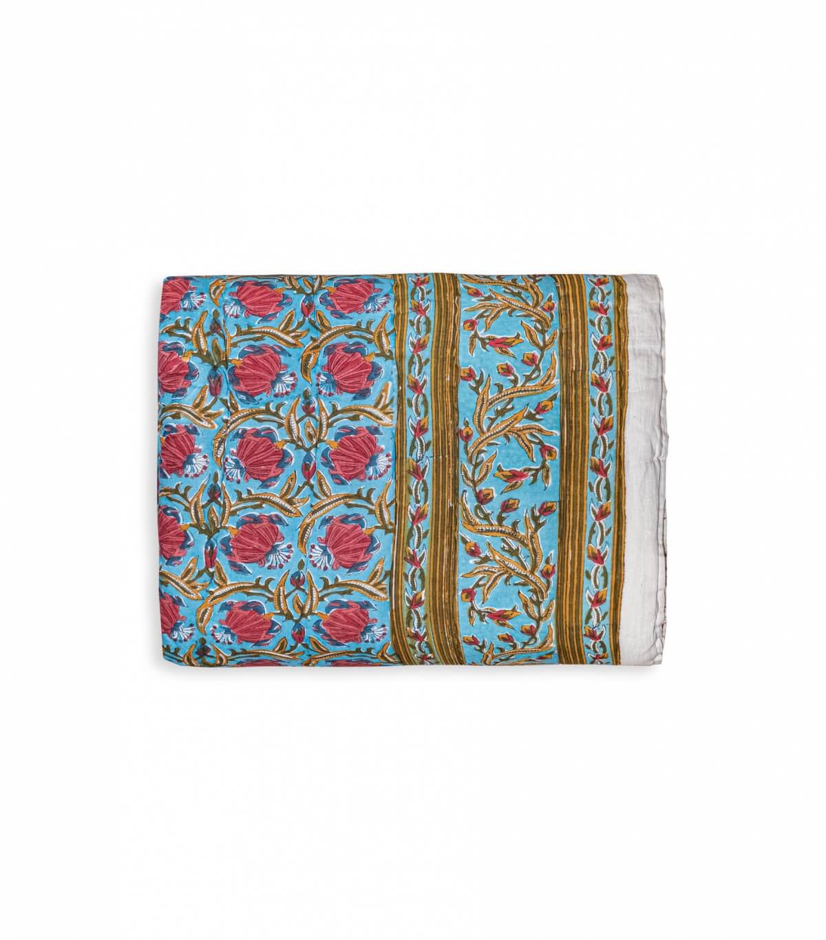 Couette indienne Jaipur bleu clair
