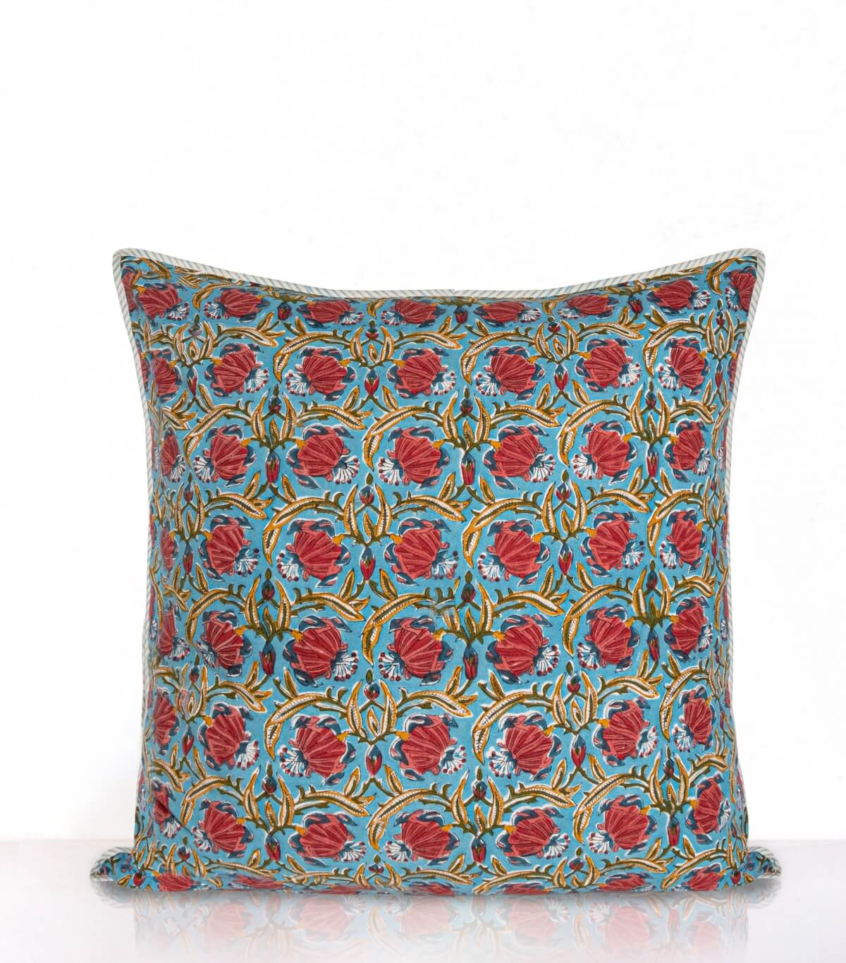 Taie d'oreiller Jaipur bleu clair