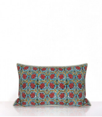 Rectangle cushion cover Jaipur light blue
