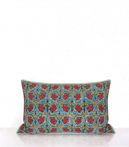 Rectangle cushion cover Jaipur light blue