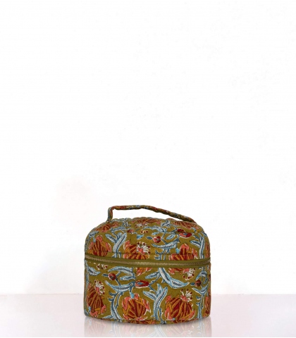 Vanity case Jaipur olive