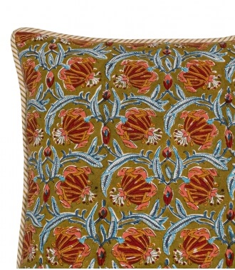 Cushion cover Jaipur olive