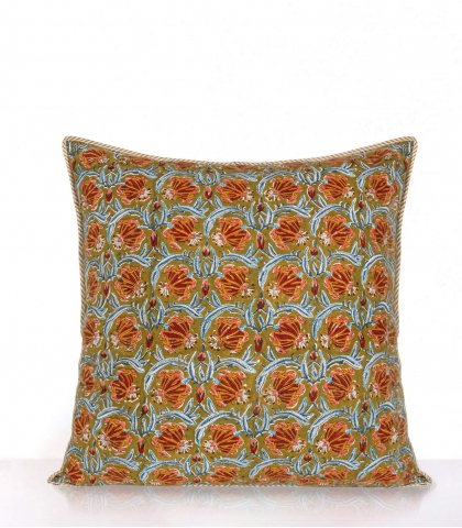 Taie d'oreiller Jaipur olive