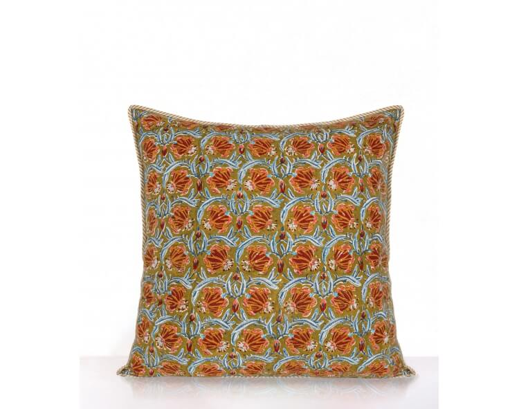 Cushion cover Jaipur olive