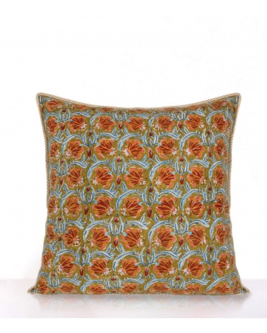 Taie d'oreiller Jaipur olive