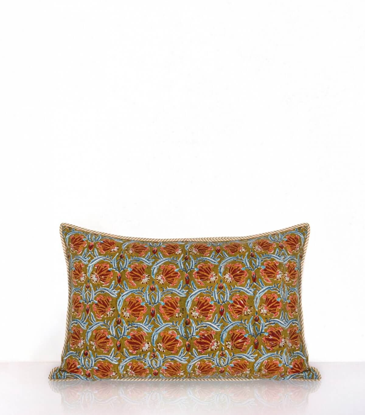 Rectangle cushion cover Jaipur olive