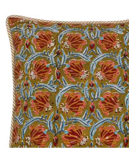 Jaipur olive - housse de coussin 40x65 cm
