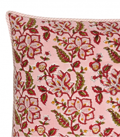 Housse de coussin Rang rose pâle
