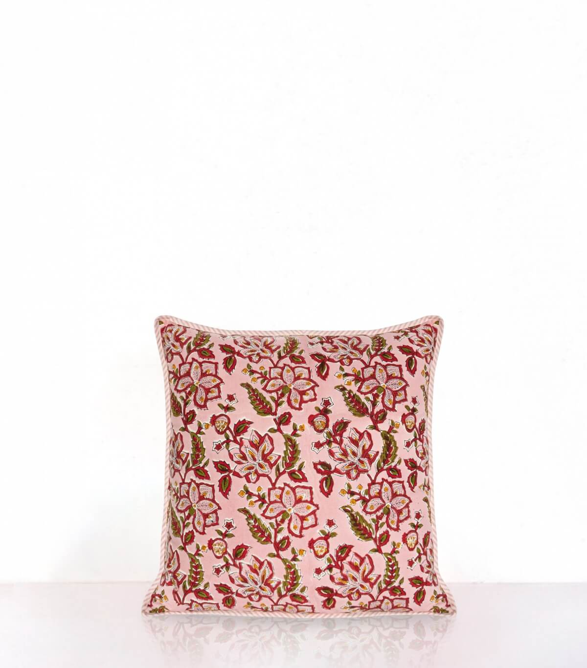 Housse de coussin Rang rose pâle
