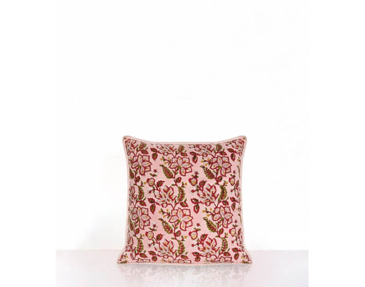 Housse de coussin Rang rose pâle