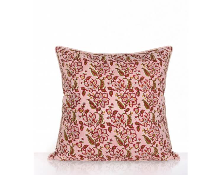 Square pillowcase Rang pale pink