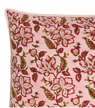 Rang Cushion cover 24x24 inches - pale pink