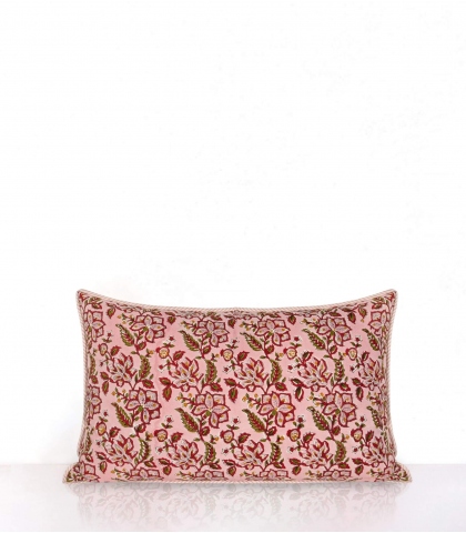 Housse de coussin rectangle Rang rose pâle