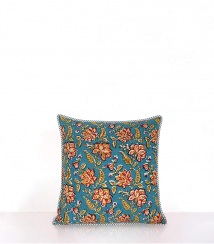 Housse de coussin Rang bleue