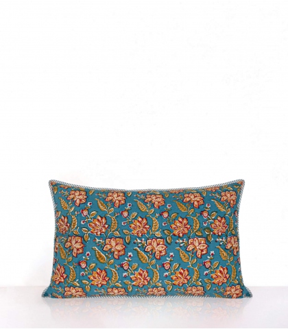 Housse de coussin rectangle Rang bleu