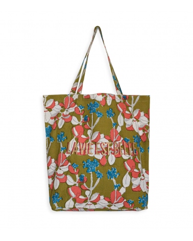 Tote bag indien LVB Iris olive