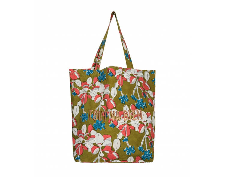 Tote bag TVB Iris olive