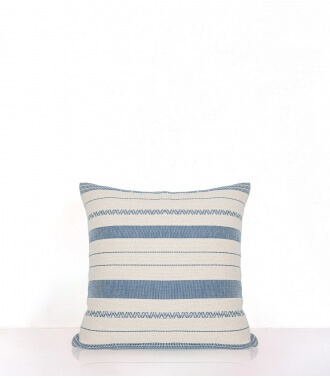 Indian cushion cover 16x16 inches - Asom blue