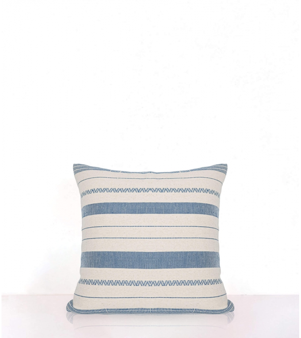 Woven cushion cover 16x16 inches Asom blue Jamini