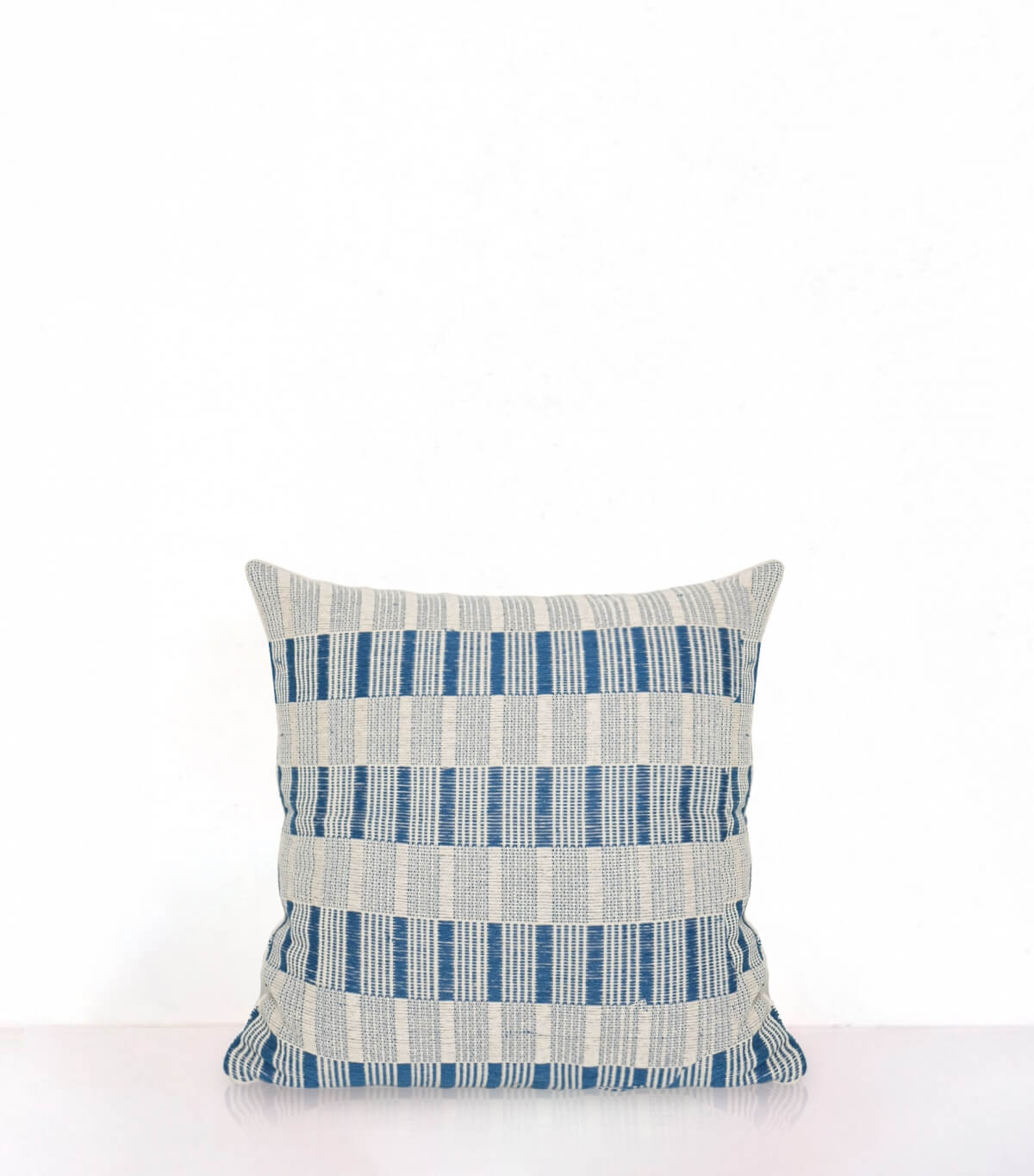 Housse de coussin ethnique 40x40 cm - bleue