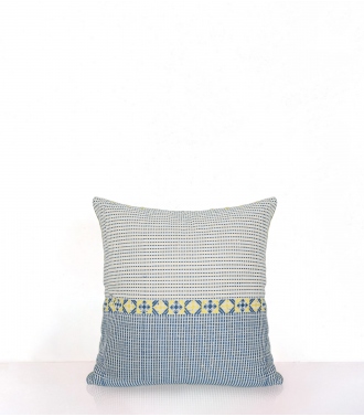 Square cushion 16x16 inches - Atom blue