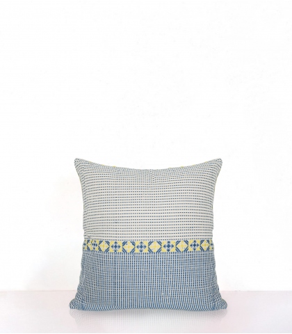Square cushion 16x16 inches - Atom blue