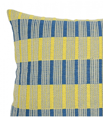 Square cushion cover Atom blue