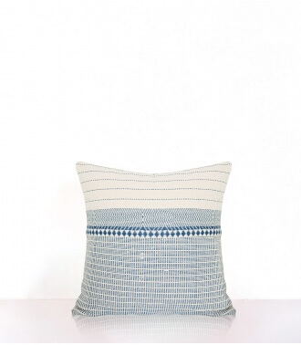 Indian cushion cover 16x16 inches - blue