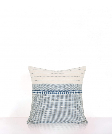 Indian cushion cover 16x16 inches - blue