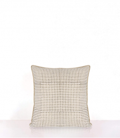 Housse de coussin Iris olive