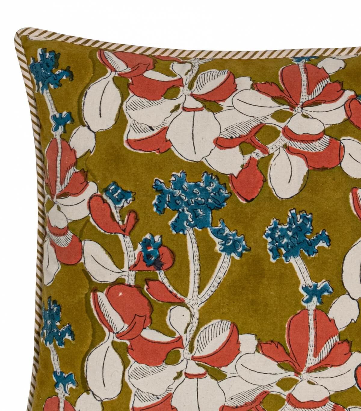 Square cushion cover - olive