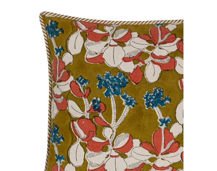 Housse de coussin carrée - olive