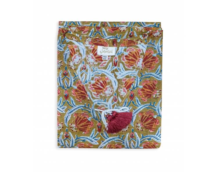Kaftan de plage Jaipur olive